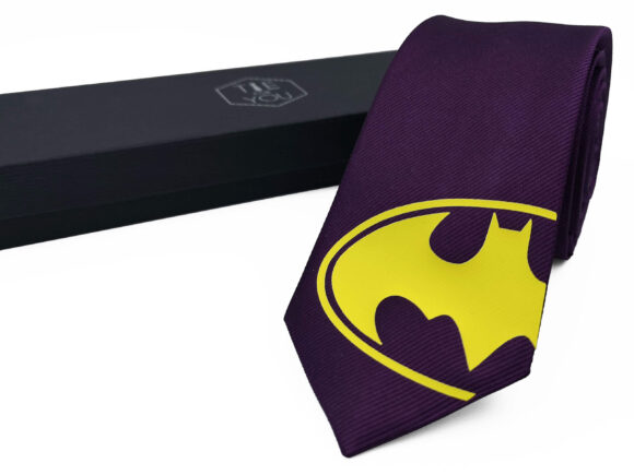 Batman 2 Purple Yellow Necktie