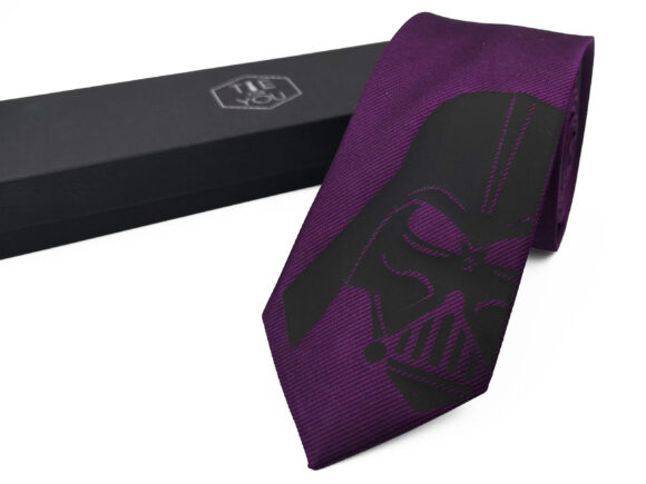 Darth Vader Purple Black Necktie