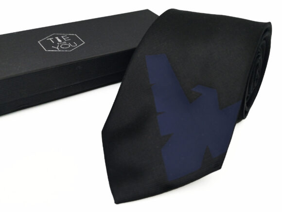 Batman Nightwing Black navy silk necktie