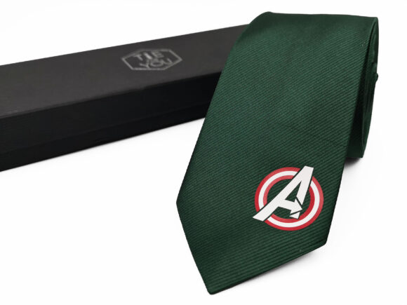 Avengers Hunter Green necktie