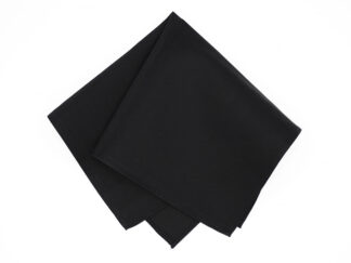 Black Silk Pocket Square