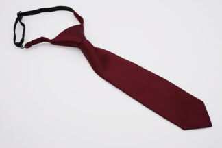 Burgundy pre-tied adjustable kids necktie