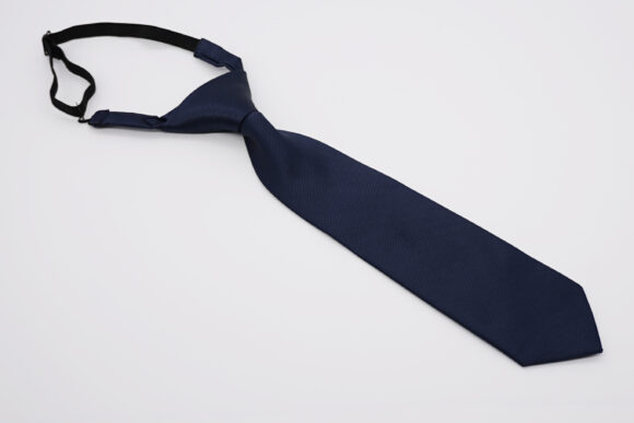 Navy Blue pre-tied adjustable kids necktie