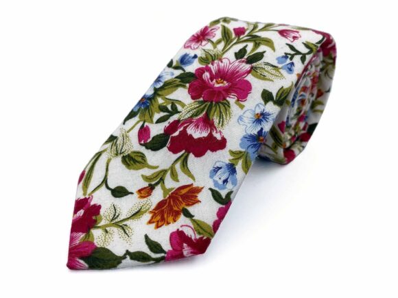 Floral Cotton Necktie